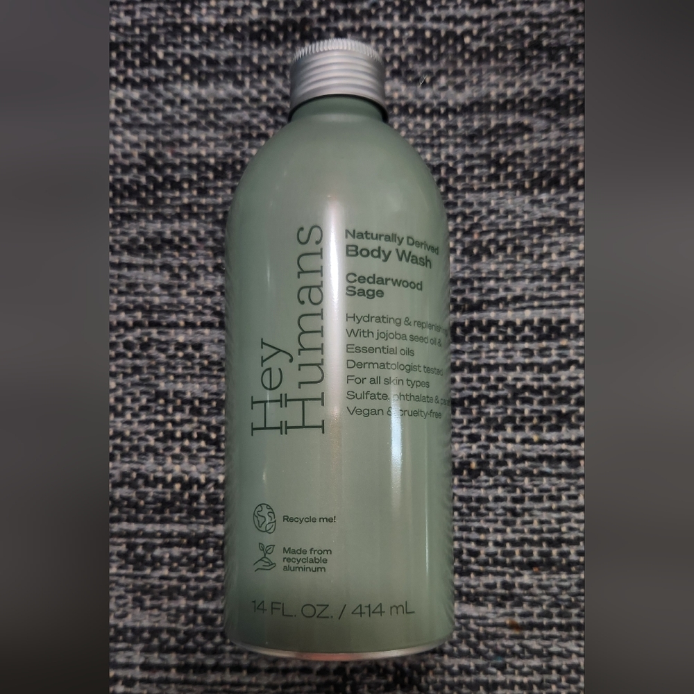 Hey Humans Cedarwood Sage Naturally Derived Vegan Body Wash